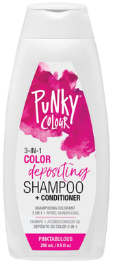 Punky Colour 3-en-1: nettoyant colorant pour cheveux rose, ravive la teinte.
