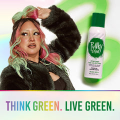 Punky Jaguar Green: teinte vive sur mèches.