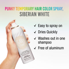 Punky Siberian White utilisation facile: transformer rapidement le look.