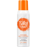 Punky Tiger Orange, bouteille de spray couleur temporaire pour cheveux, teinte vive et réversible.