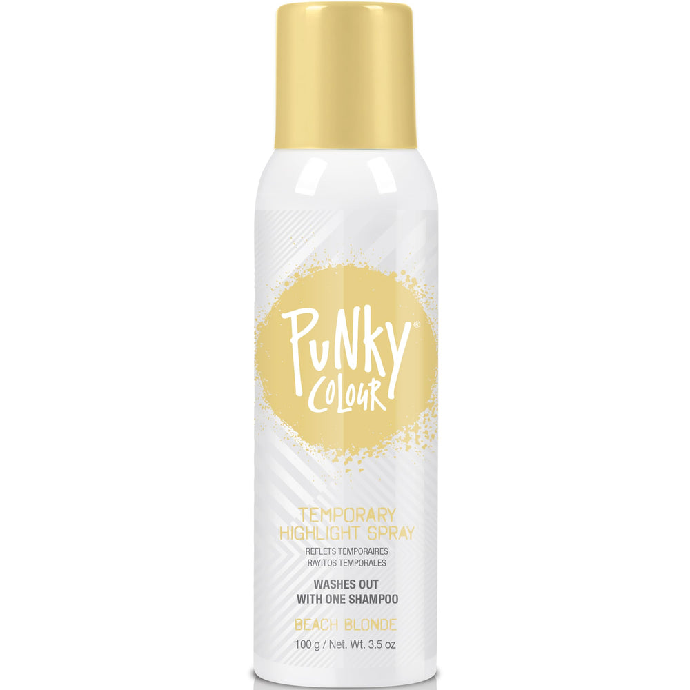 Punky Spray Highlights pour cheveux blond plage, couleur temporaire rapide et sans engagement