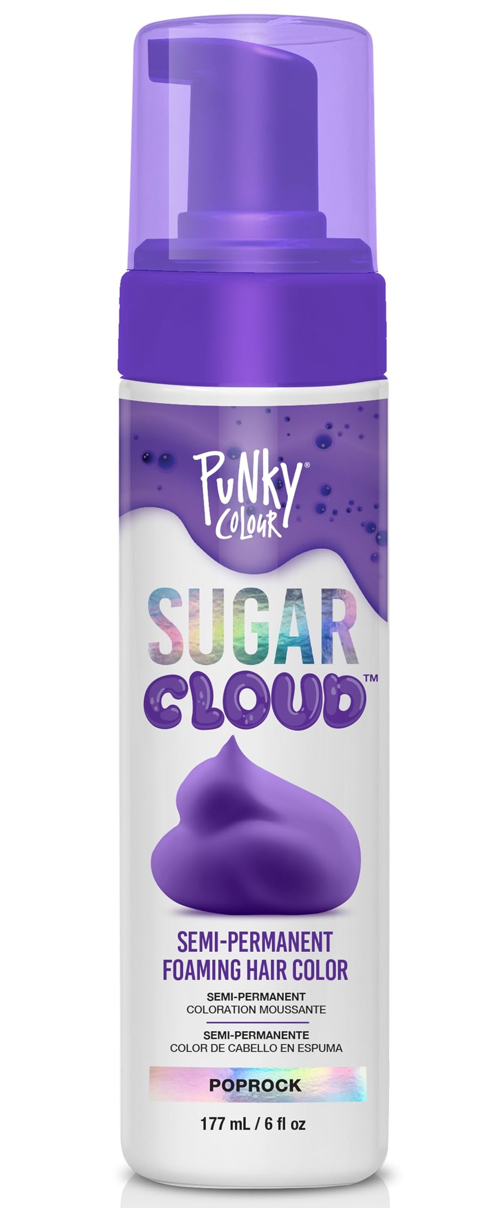 Punky Sugar Cloud Poprock : bouteille pour une application facile et vive.