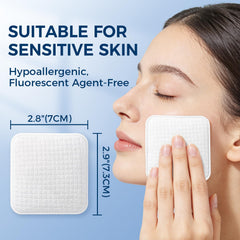 PUPUPE disques coton premium, triple couche, absorption élevée pour démaquillage.