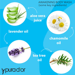 PURA D'OR huile menthe poivrée: sensation de fraîcheur vivifiante pendant la toilette.