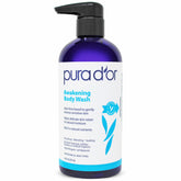 PURA D'OR Douche Réveil – bouteille prête pour une routine hydratante quotidienne.
