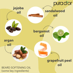 PURA D'OR huile barbe texture légère – fini naturel et hydratation
