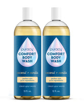 Puracy bain-corps coco-vanille: douceur parfumée et hydratation légère.