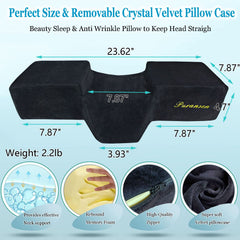 Puransen Lash Bed Pillow mousse mémoire douce qui s’adapte aux contours du visage