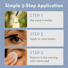 Pure Body Naturals formulation naturelle pour nourrir cils et sourcils.