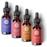 Pure Body Naturals hyaluronic acid serum bottle for deep hydration and smooth skin.