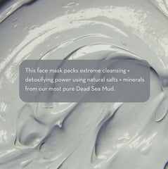 Masque boue mer morte – texture crème, application facile.