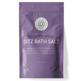 Pure Body Naturals Sitz Bath Salt bottle shows postpartum relief and soothing aroma