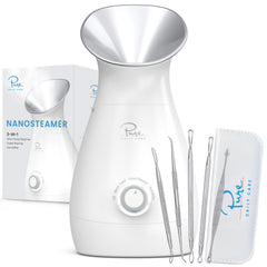 Pure Daily Care Nanosteamer : vapeur nano‑ionique pour une meilleure pénétration dans la peau.