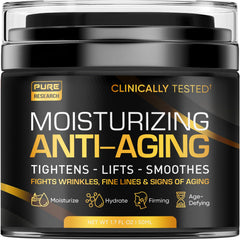 Pure Research crème visage homme jour: hydratation durable et protection légère.