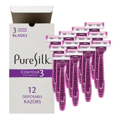 Rasoir Pure Silk Contour 3 avec tête pivotante pour un rasage précis