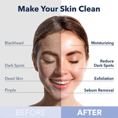 Effet bulles oxygène rafraîchissant sur la peau avec Purederm.