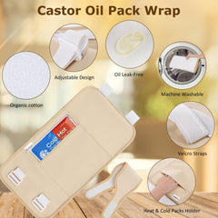 Purelysian Beauty Ensemble Pack Huile de Castor, pratique pour routine bien-être