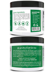 texture des grains fins du gommage pureSCRUBS pour exfolier en douceur