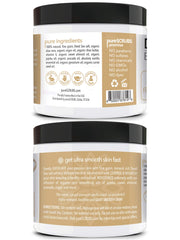 pureSCRUBS vanille cuillère en bois; dosage pratique du gommage