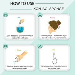 pureSOL Konjac, exfoliation douce sur le visage pour peau lisse et lumineuse.