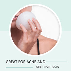 pureSOL Konjac, nettoyage en profondeur de la peau sans agression.