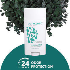 Purezero Déodorant Eucalyptus – application: texture crème confortable sur la peau.