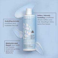 Purezero Shampoing Argane Massage Cheveux – texture plus souple visuelle