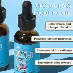 Purifect CEO de H2O Sérum texture légère, absorption rapide sans gras.