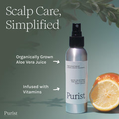 Purist brume anti-pelliculaire — application éclair grâce à la pompe pratique.