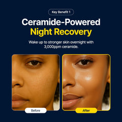 Application nuit PURITO – gestes de massage sur zones sèches pour confort nocturne.