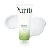 Purito From Green Deep Foaming Cleanser : bouteille-mousse pour un nettoyage doux et efficace.