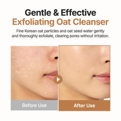 Purito nettoyant quotidien avoine hydratant texture-masque pour peau nette et apaisée.
