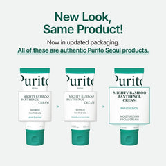 PURITO Panthenol 10% Post-Acné Cream — application en massage pour un teint uniforme