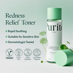 Purito Seoul Wonder Releaf Toner : application sur peau sensible pour calmer l'irritation.