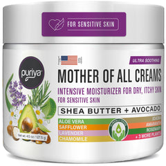 Puriya Hydratant Intensif pot crème hydrate durablement la peau sensible.