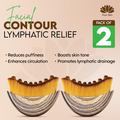 Brosse drainage lymphatique visage Puur House, massage doux et fraîcheur