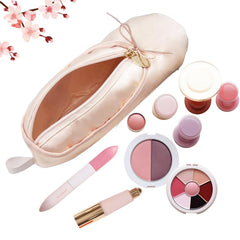 PWQEIONC sac maquillage chausson ballet rose, rangement élégant pour vos produits.