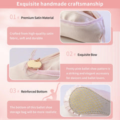 PWQEIONC sac maquillage rose noeud: touche féminine et pratique au quotidien.