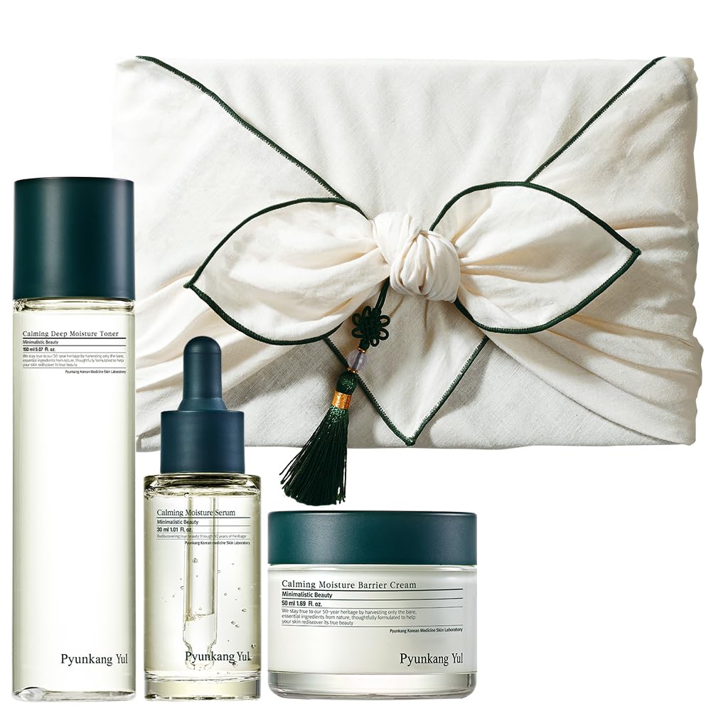 Coffret Pyunkang Yul – crème barrière en flacon, apaisante et protectrice.
