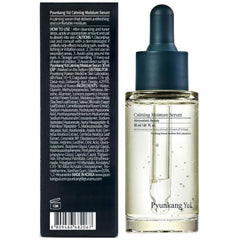 Application du Sérum Pyunkang Yul sur peau, absorption légère et hydratation