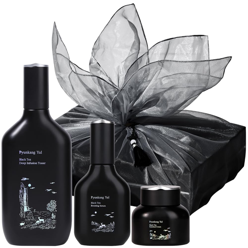 Coffret Pyunkang Yul Thé Noir en emballage cadeau, élégant et pratique pour offrir.