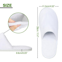 Chaussons hôtes QatmMkt emballés individuellement, hygiène assurée pour chaque invité.