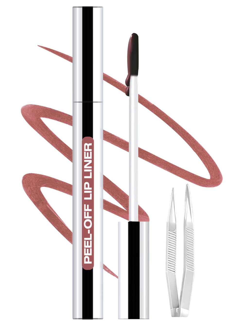 QCMME stylo Lèvres Peel Off en cours d'application pour un contour net et précis.