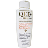 Qei+ Paris Active Harmonie, flacon lotion tonifiante pour le corps, huile de carotte nourrissante.