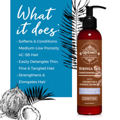 Le ghee Qhemet Biologics favorise un démêlage rapide pour cheveux bouclés.