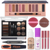 QiBest coffret-maquillage 12 ombres nude: regard polyvalent et lumineux.
