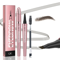 Sourcils QIC avec 4 pointes: précision nette pour un effet naturel.