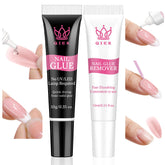 QIEK Colle Ongles Press-On 10 ml, pose rapide sans lampe.