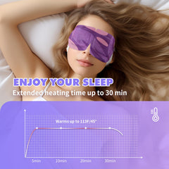 Masque individuel QINFENG vapeur lavande, soin discret pour un moment de détente.
