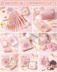 Pinceaux maquillage Qinline, set de 12 pièces pour débutantes